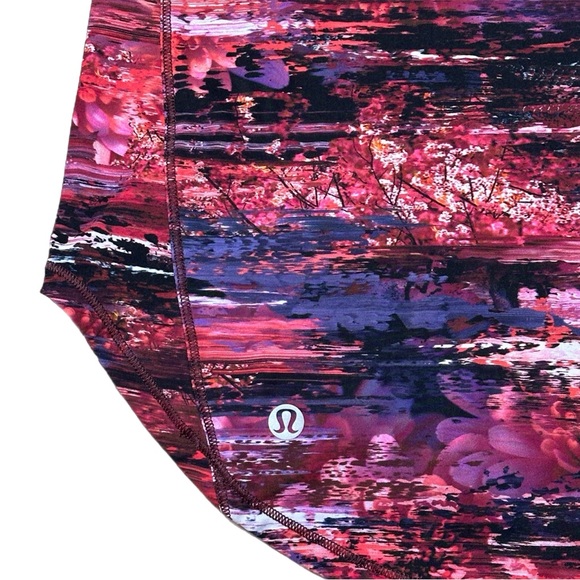 Lululemon Sculpt Tank II Top Womens Size 6 Dhaliascape Red Pink Mesh Panels - Picture 5 of 8